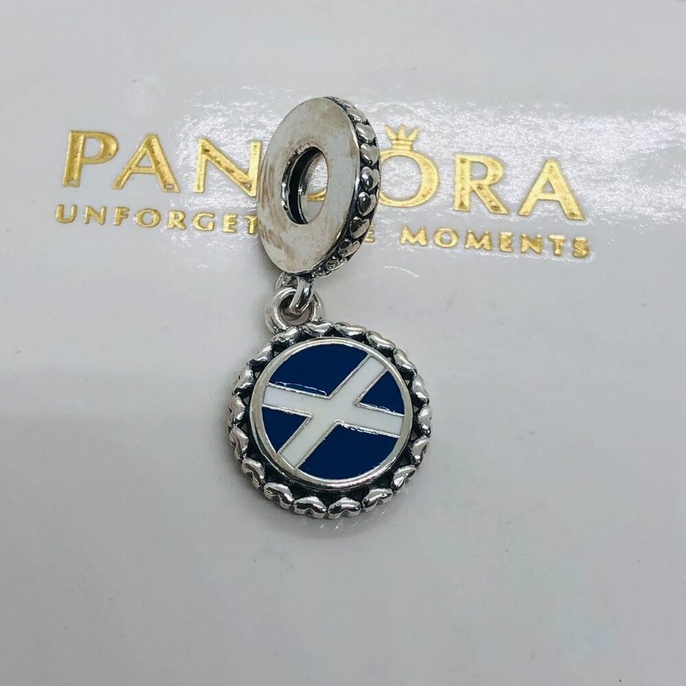 ✨🔥Pandora SCOTLAND Flag Charm S925 Silver with box